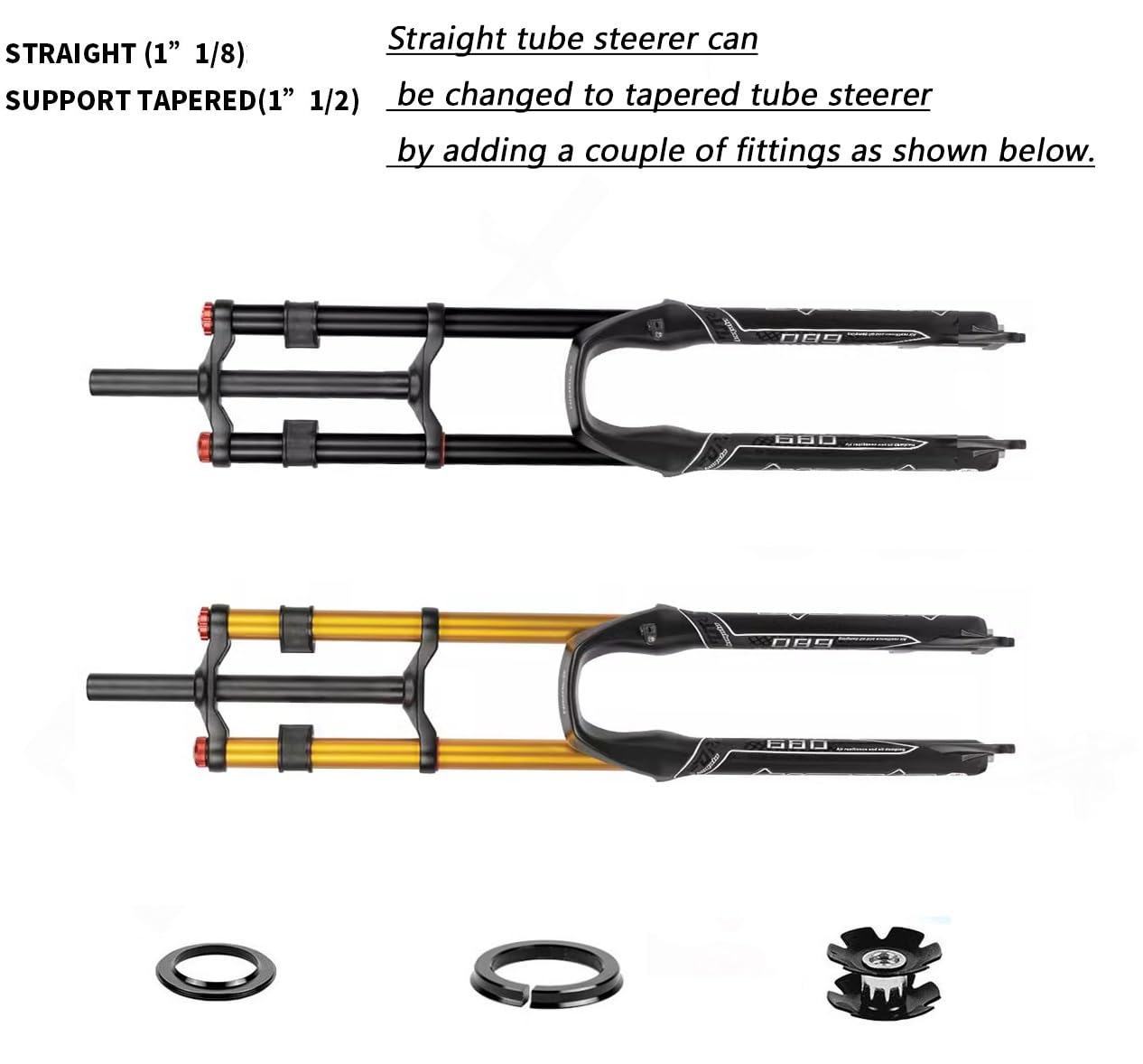 Amazon.co.jp: MTB ダブル ショルダー ショック サスペンション